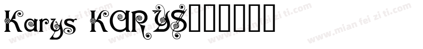 Karys KARYS字体转换